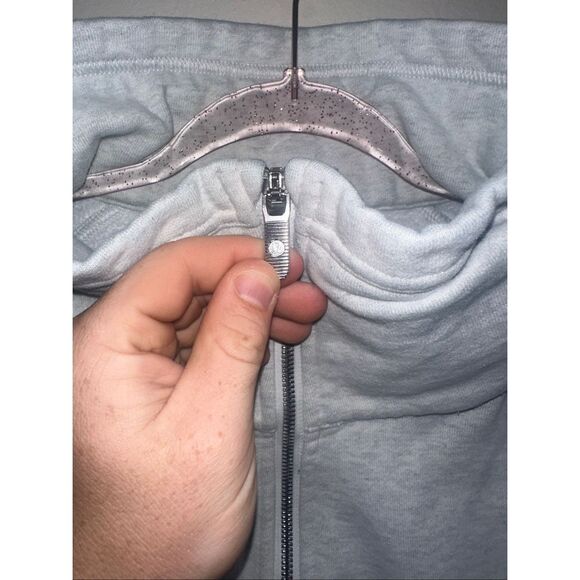 Lululemon Radiant Jacket II Heathered Light Gray Size 10 Full Zip Sweatshirt - Picture 4 of 5